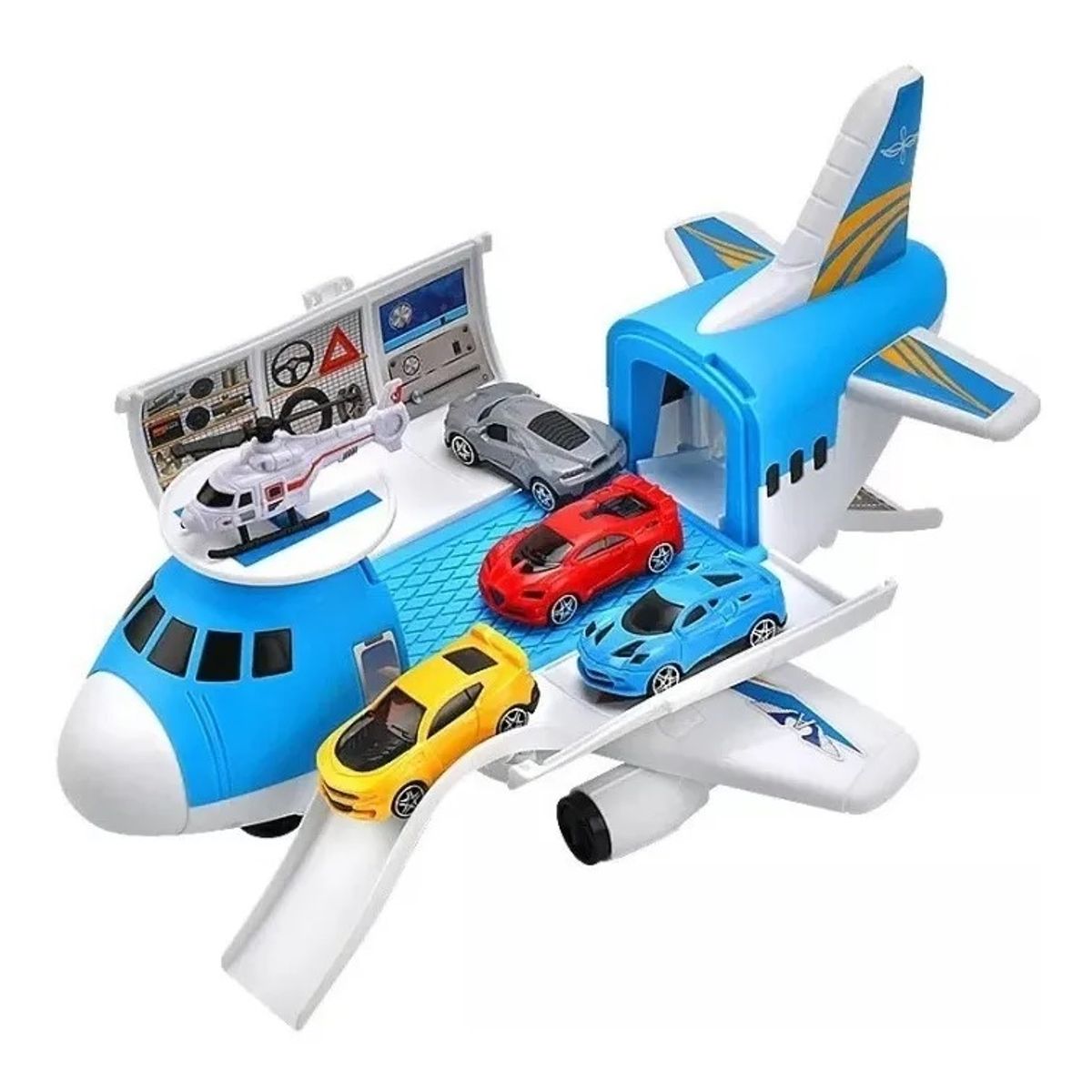 BESTOYS - Avion Transportador Incluye 5 Autos Bestoys