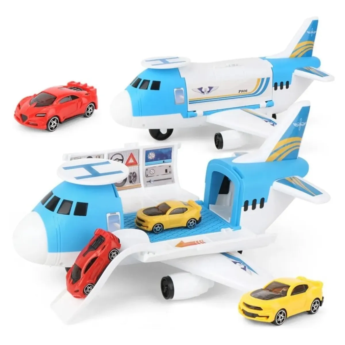 BESTOYS - Avion Transportador Incluye 5 Autos Bestoys