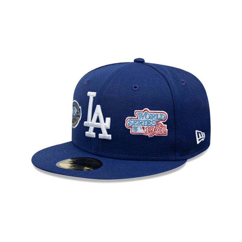NEW ERA - Gorra 59Fifty Los Angeles Dodgers MLB Many Patch Negro
