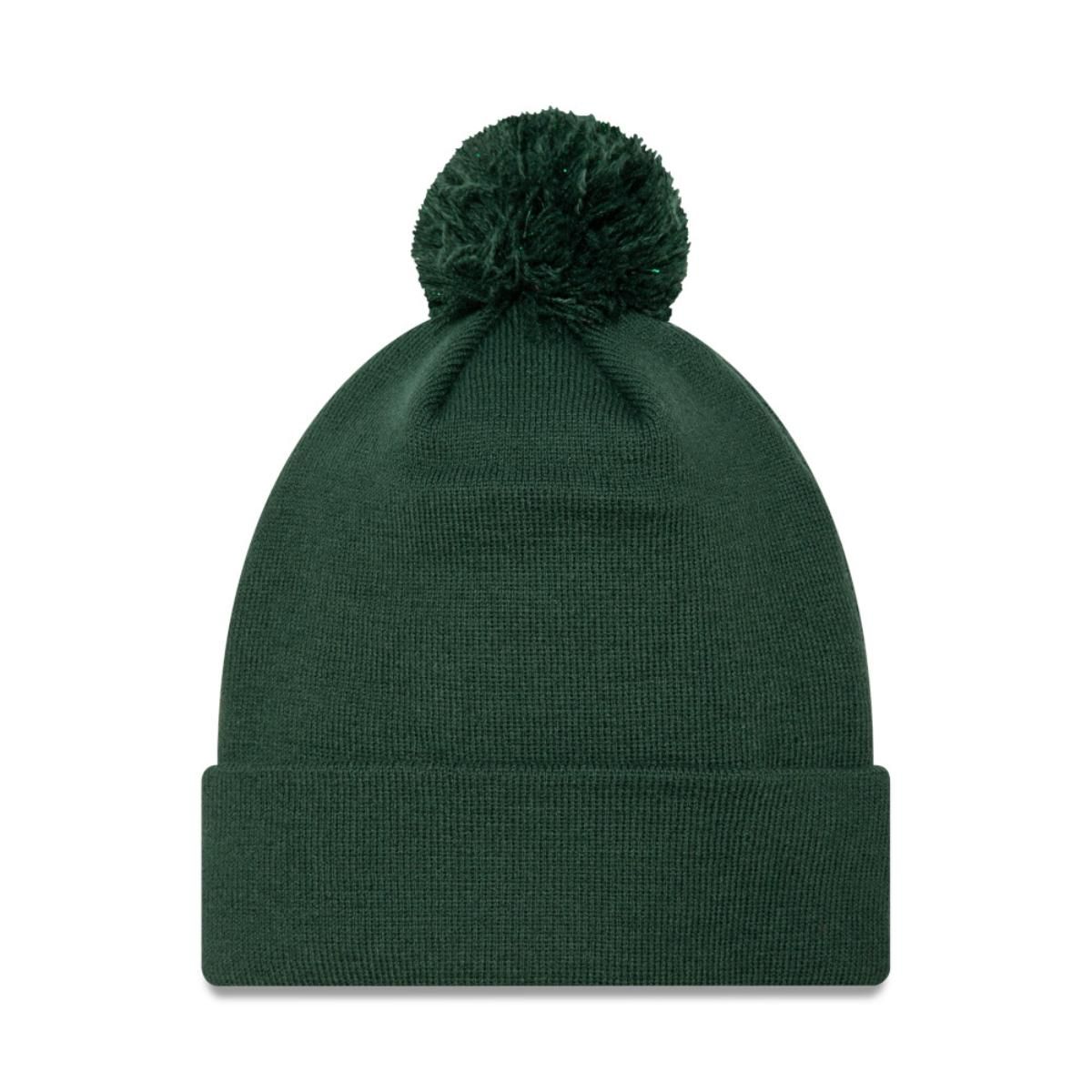 NEW ERA - Knit LA MLB Metallic Bobble Bean Green Woman
