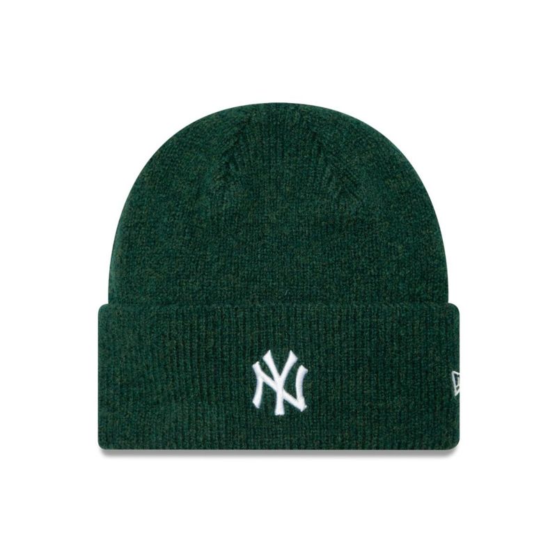 NEW ERA - Knit New York Yankees MLB Wide Cuff Beanie Dark Green Woman