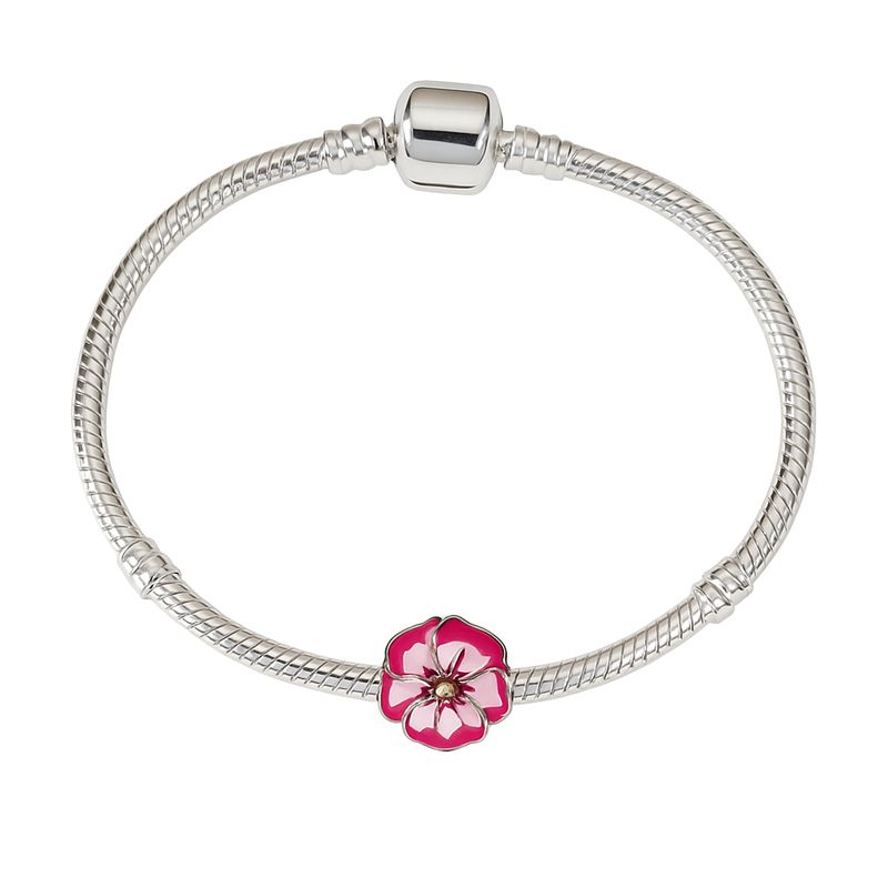 GENERICO - Pulsera con charm Flor Esmaltada