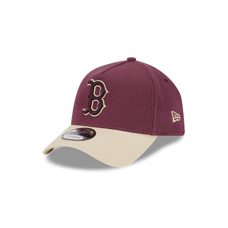 NEW ERA - Gorra 9Forty MLB Boston Red Sox Moleskin Crown Dark Purple