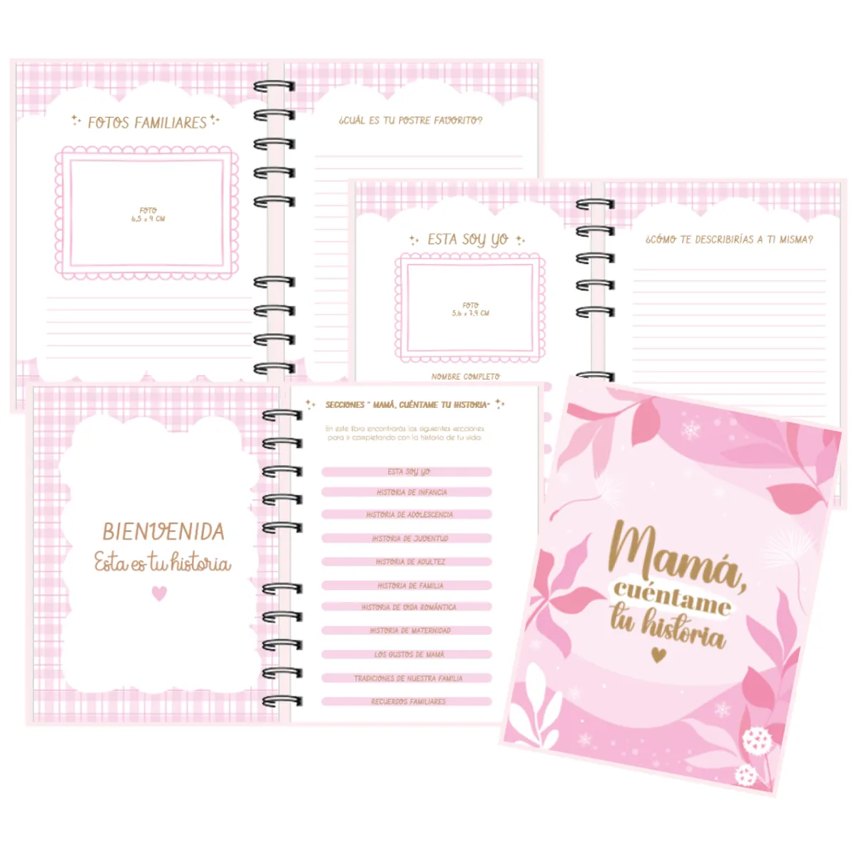 GENERICO - Libro Mamá cuentame tú historia - rosa