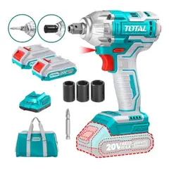 TOTAL TOOLS - Llave Impacto Y Atornillador Inalámbrico 20v Total