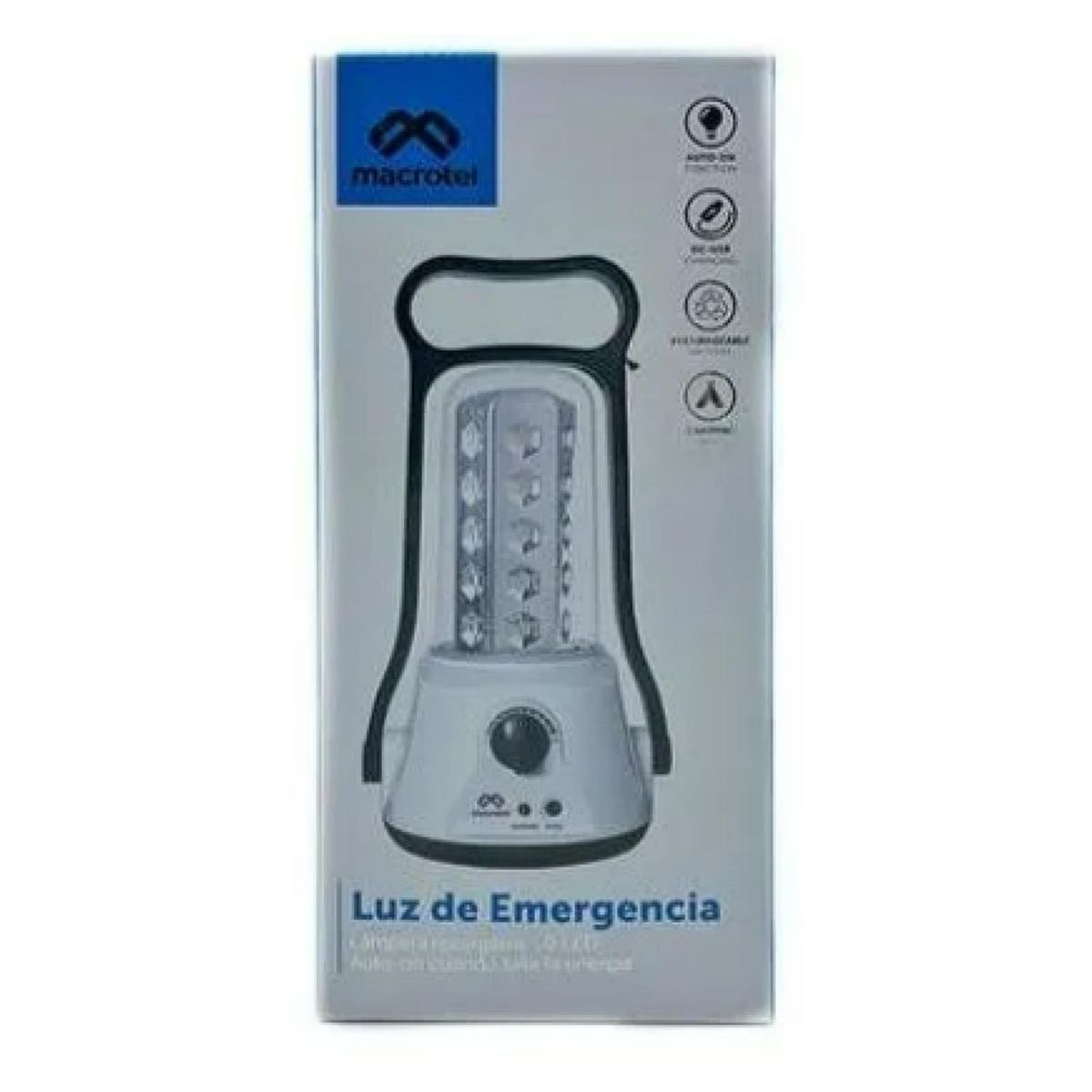 MACROTEL - Lampara De Emergencia 30LED 400ml Recargable MS5300 Macrotel