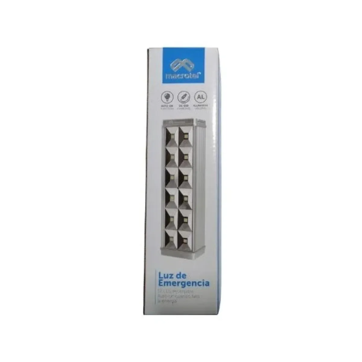 MACROTEL - Lampara De Emergencia 12LED 150lm 3W Recargable Macrotel