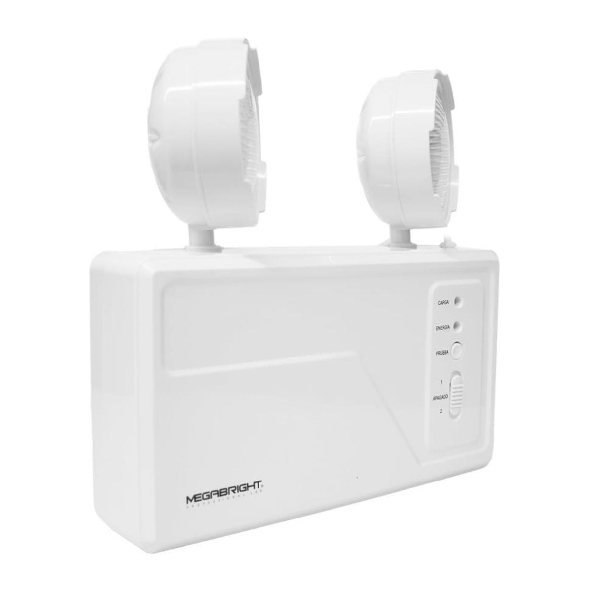 MEGABRIGHT - Lampara De Emergencia 2 Focos LED 1500W 350ml Megabright