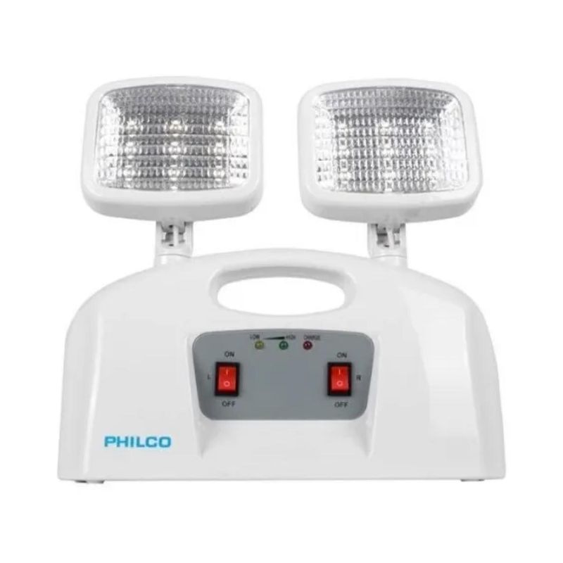 PHILCO - Lampara De Emergencia 2 Focos 18LED Blanco AT58 Philco