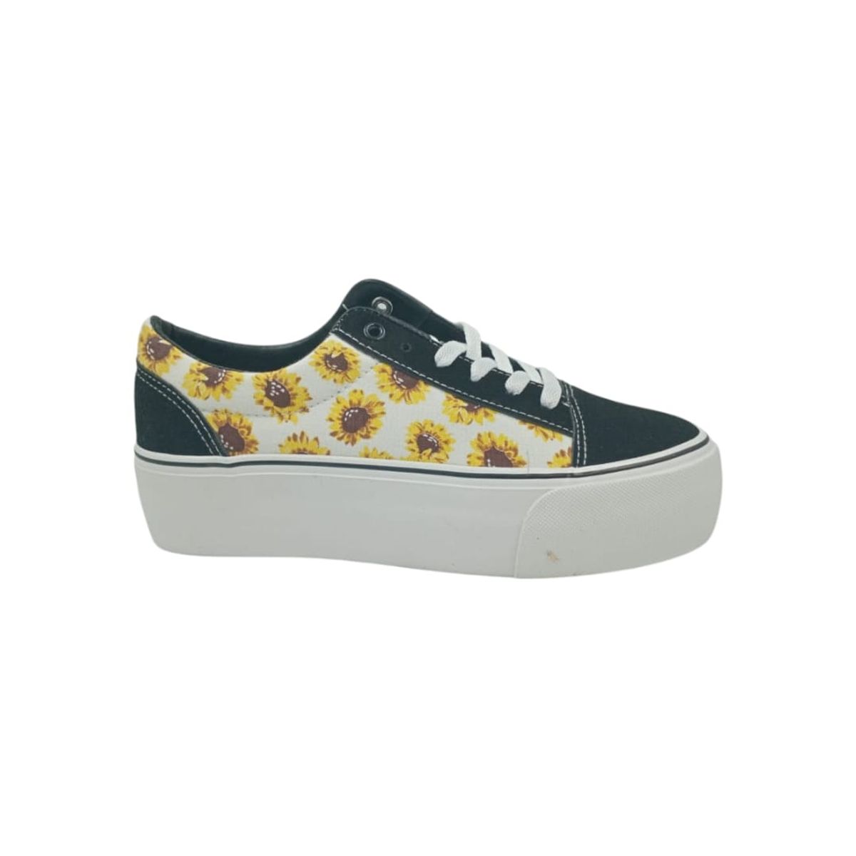 HERIEL - Zapatilla Negra Print Plataforma