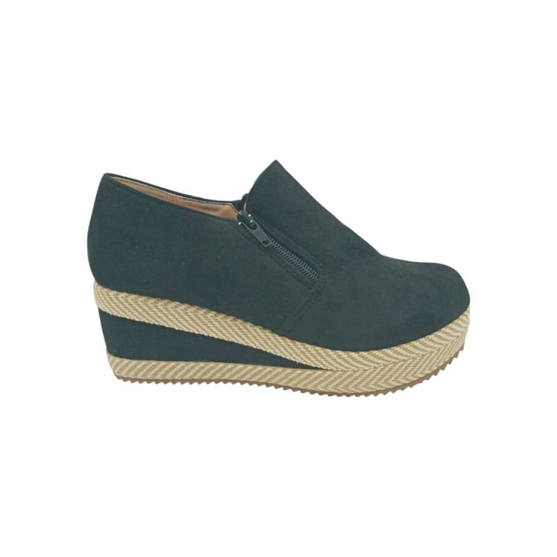 HERIEL - Zapato Panchita Negro Plataforma