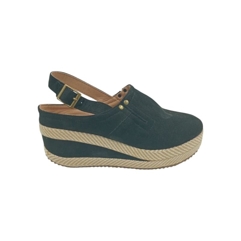 HERIEL - Zapato Panchita Negro Plataforma
