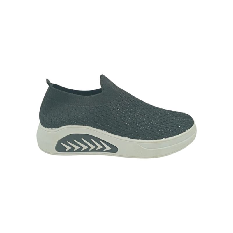 HERIEL - Zapatilla Negra Textil Mujer