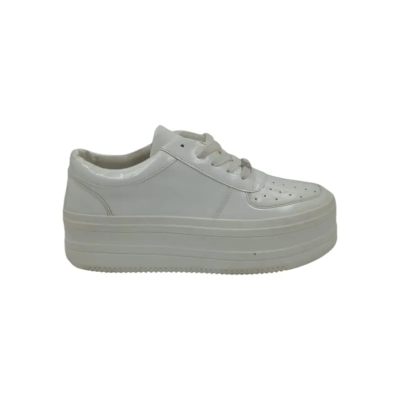HERIEL - Zapatilla Blanca Plataforma