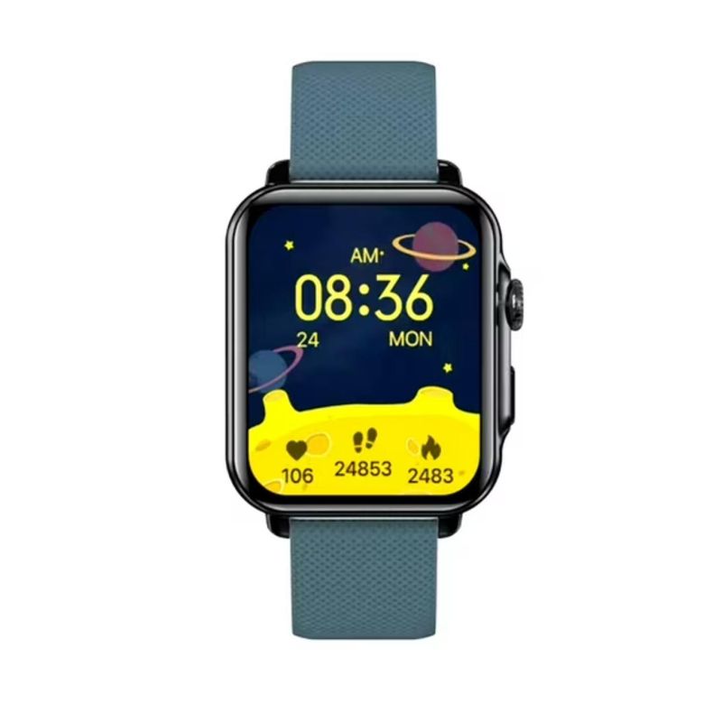 AIWA - Reloj Inteligente Smartwatch Cuadrado Azul Awsf13BU Aiwa