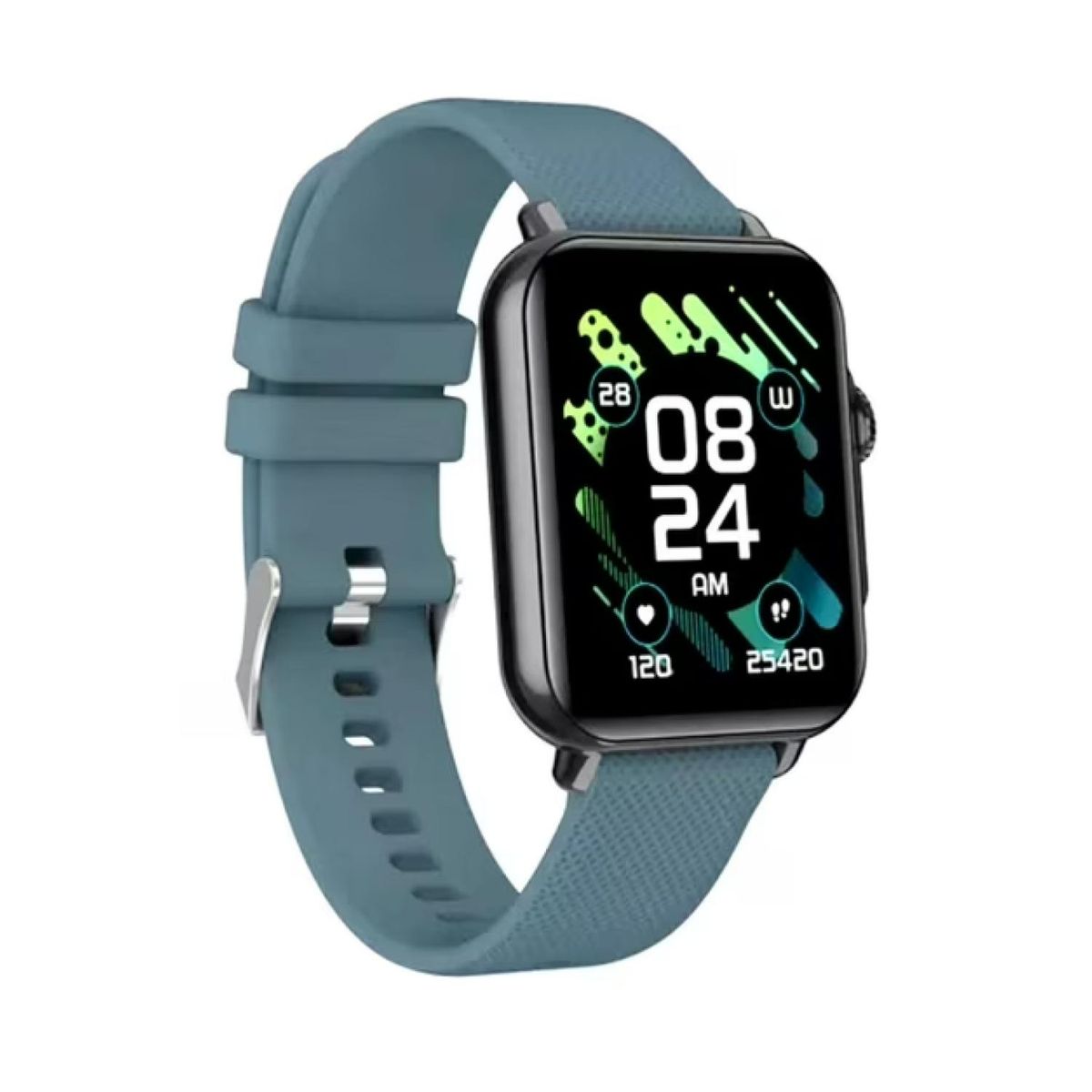 AIWA - Reloj Inteligente Smartwatch Cuadrado Azul Awsf13BU Aiwa