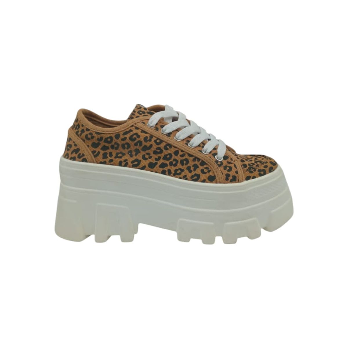 HERIEL - Zapatilla Camel Print Plataforma Mujer