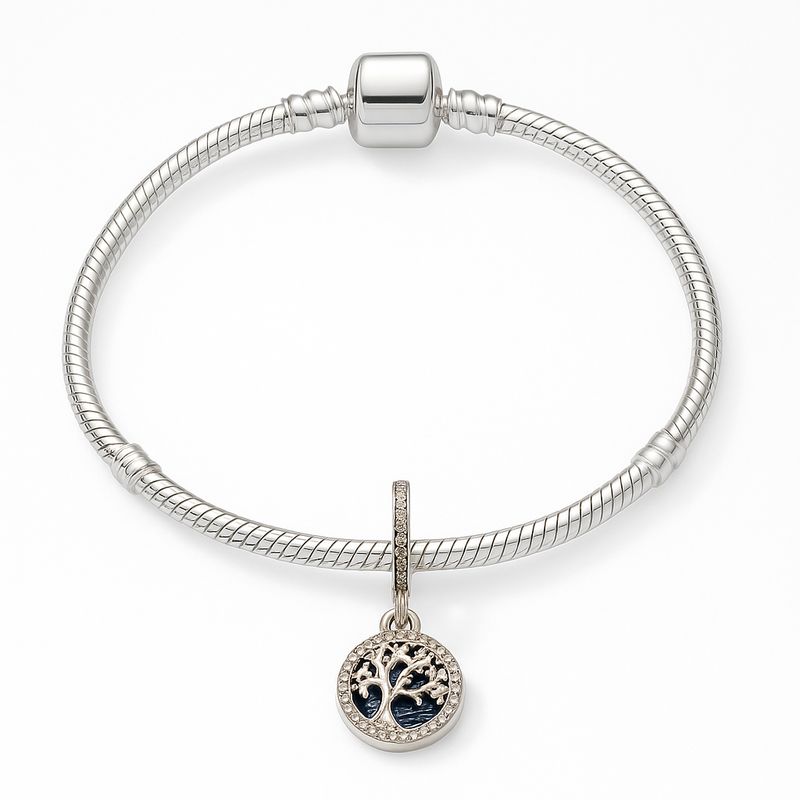 GENERICO - Pulsera con Charm Árbol de la Vida