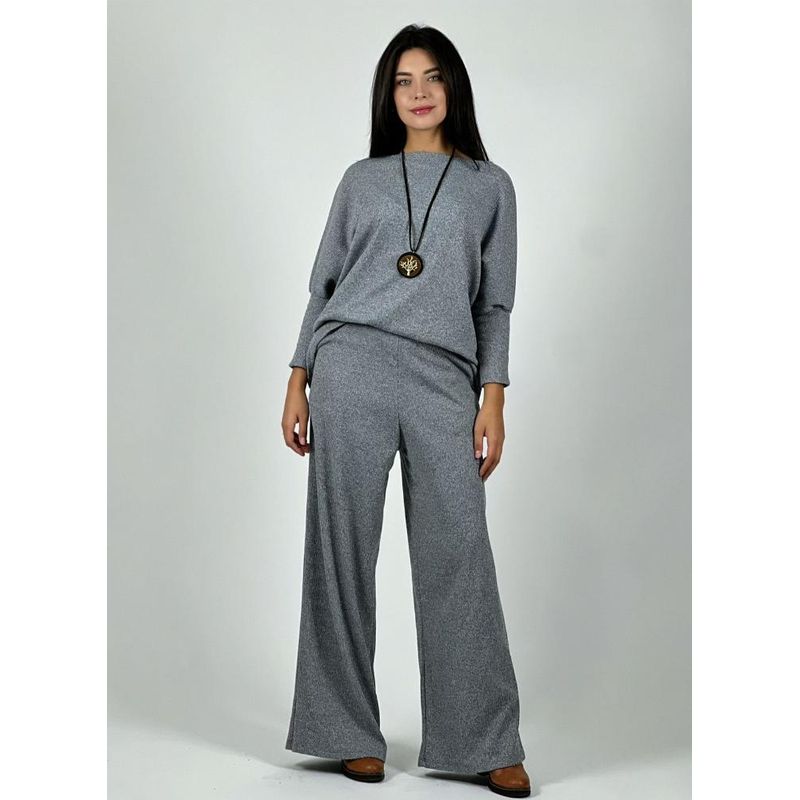 ENIGMATICA BOUTIQUE - Conjunto Spandex Lanilla Italiana Negro