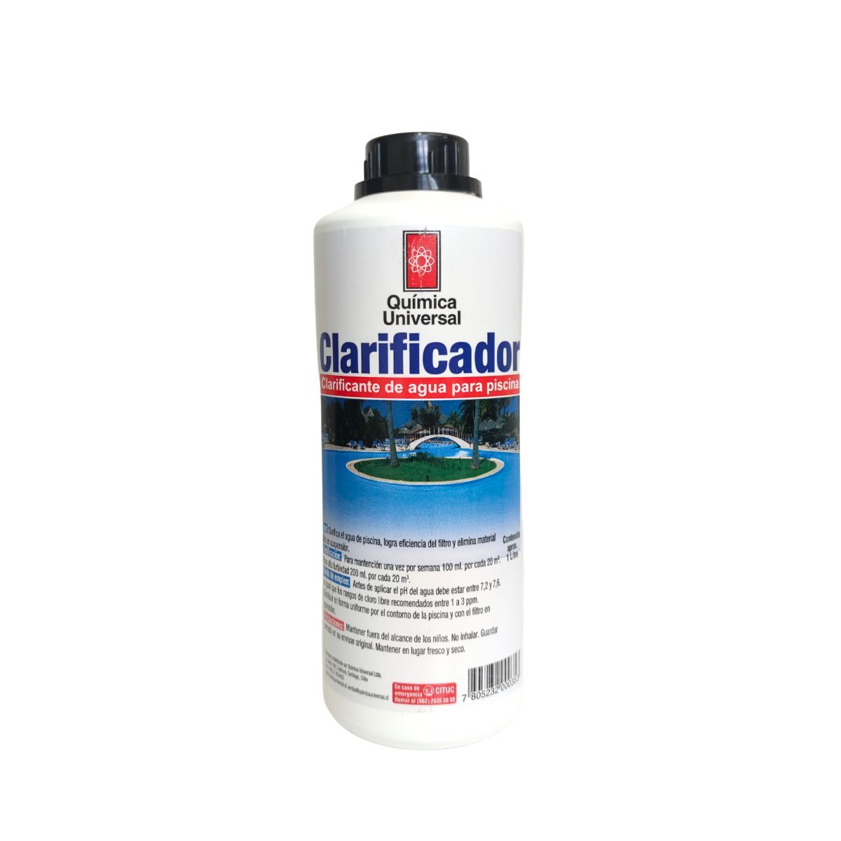 Clarificador Piscina 1 Litro Química Universal, marca QUIMICA UNIVERSAL - Foto Principal