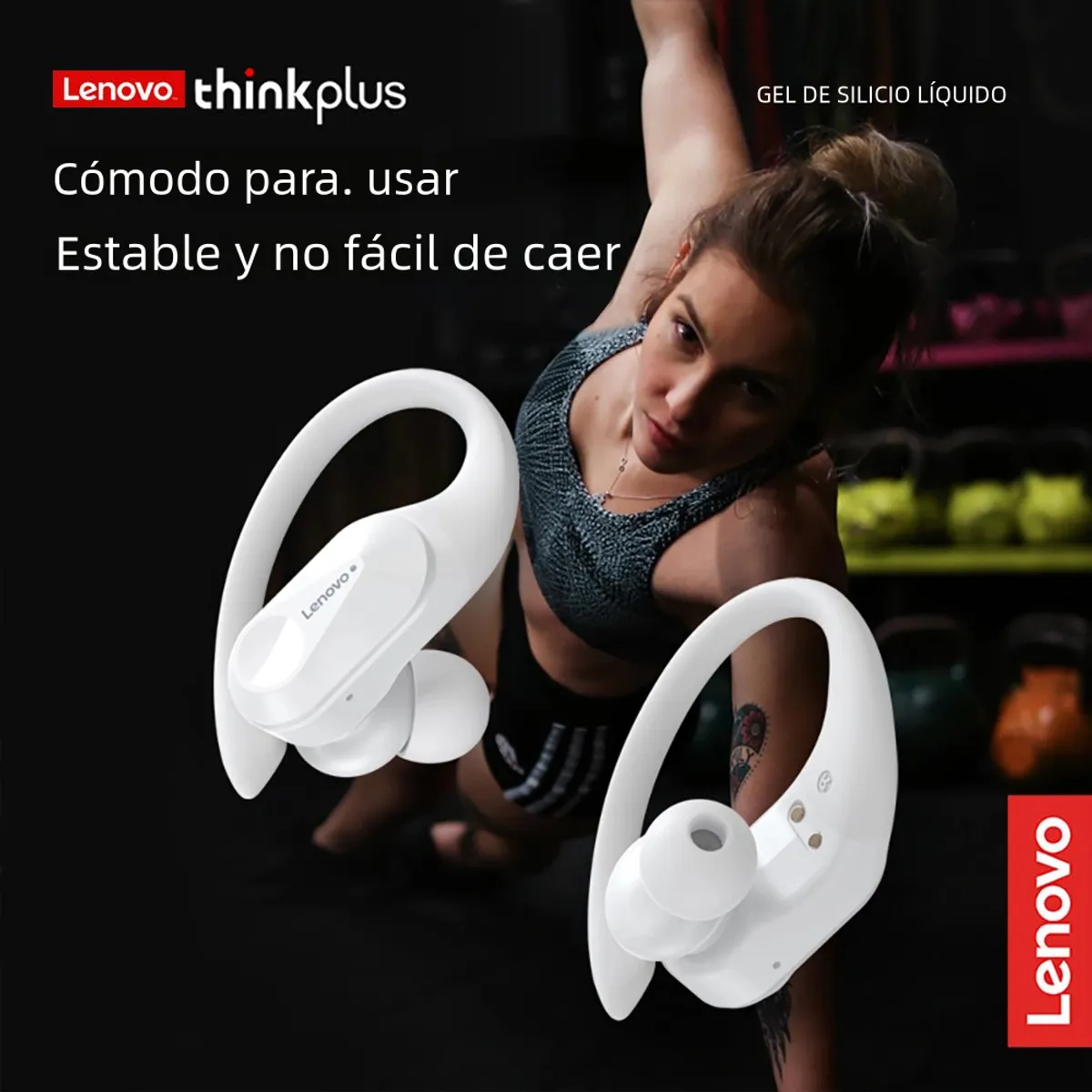 LENOVO - Audífonos Bluetooth Lenovo LP75 Blanco