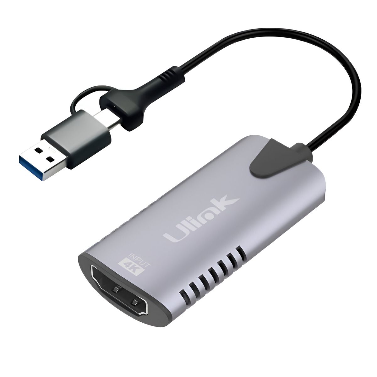 ULINK - Tarjeta Capturadora de Video 4K HDMI a USB + USB-C  UL-ADV2