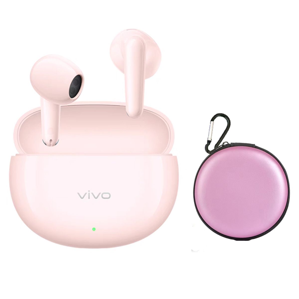 VIVO - Audífonos Vivo Tws Air 3 Bluetooth BT54 Rosa Y estuche