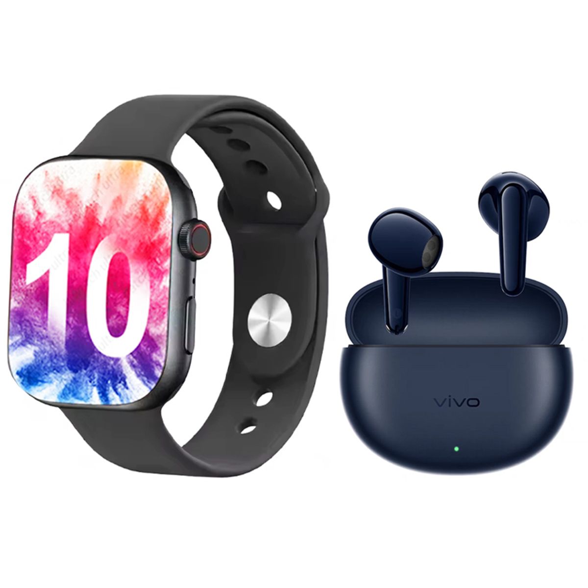 VIVO - Audífonos ViVO Tws Air 3 -Azul in-ear Bluetooth 5.4 y Watch S10-B