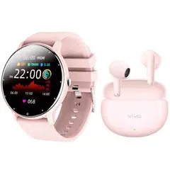 VIVO - Audífonos Tws Air 3 -Rosa in-ear Bluetooth 5.4 y Watch S10-P