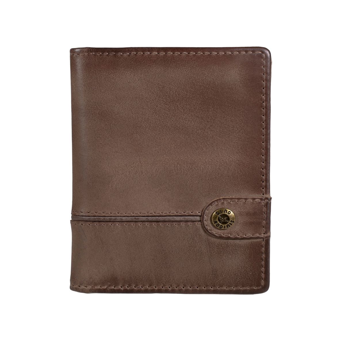 GINO RODINIS - Tarjetero de cuero Hombre Texas 1165 CamelMarrón