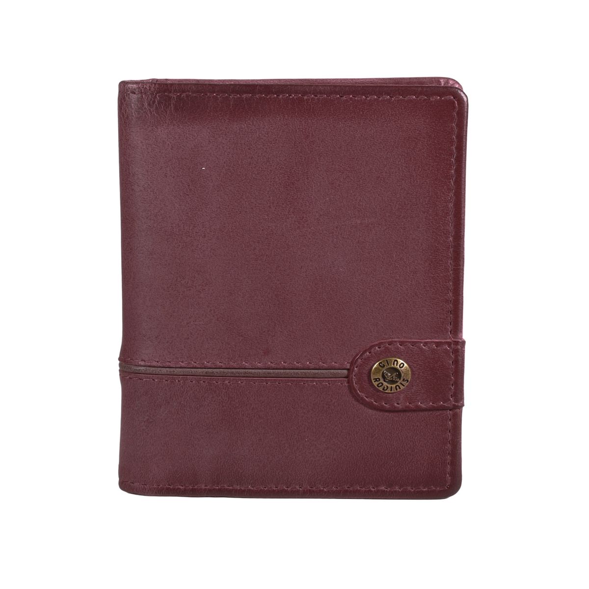 GINO RODINIS - Tarjetero de cuero Hombre Texas 1165 RojoMarrón
