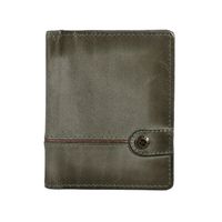 Tarjetero de cuero Hombre Texas 1165 VerdeMarrón