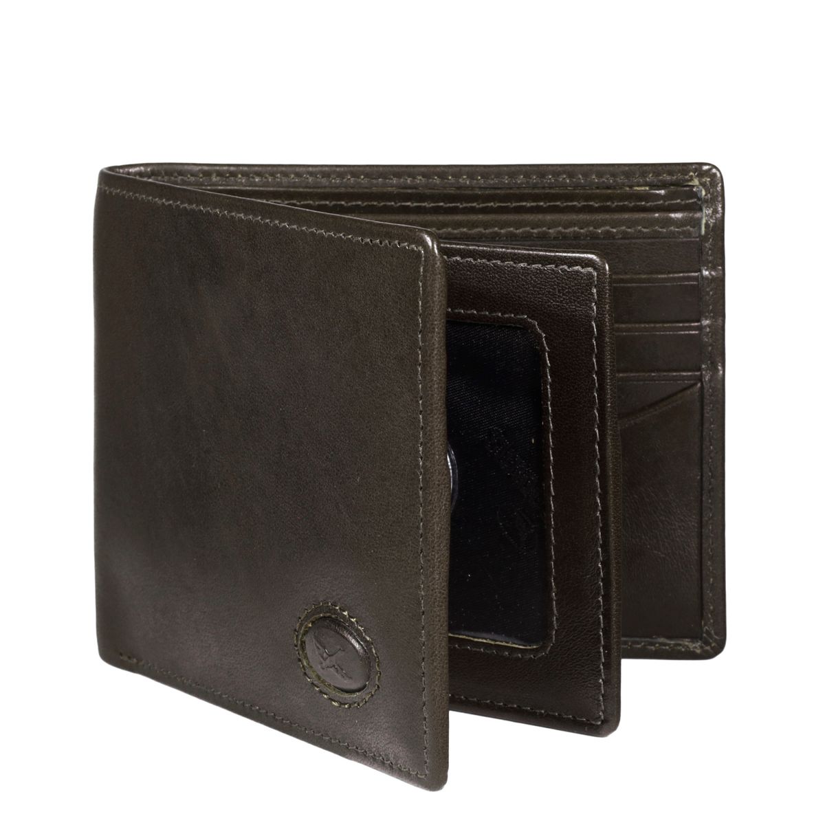 GINO RODINIS - Billetera de cuero Hombre Bolonia 1171 - Olivo