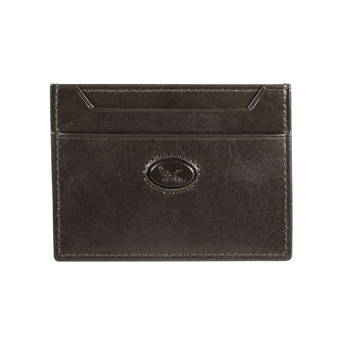 GINO RODINIS - Tarjetero de cuero Hombre Bolonia 1173 - Olivo