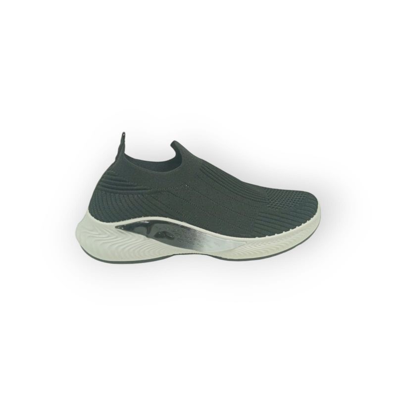 HERIEL - Zapatilla Negra Textil Mujer