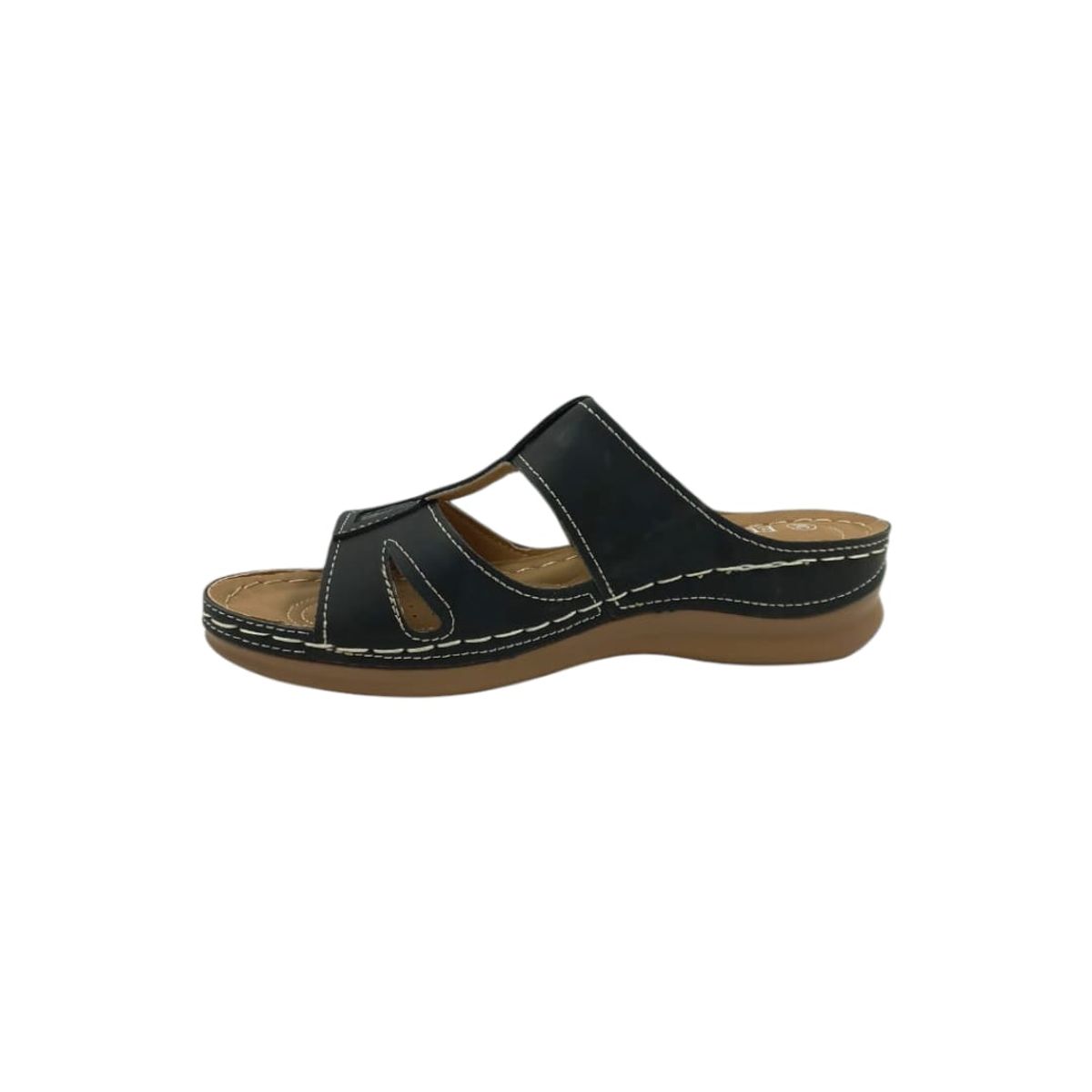 HERIEL - Sandalia Negra Plataforma  Mujer