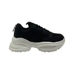 HERIEL - Zapatilla Negra Plataforma Mujer
