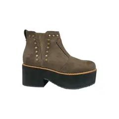 HERIEL - Botín Café Gamuza Plataforma