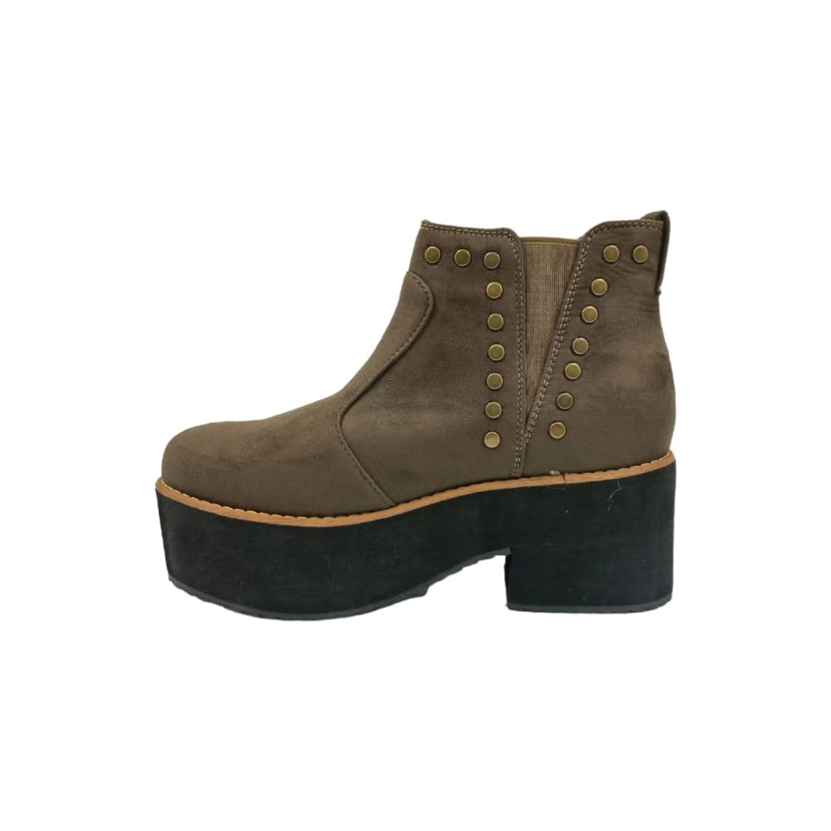 HERIEL - Botín Café Gamuza Plataforma