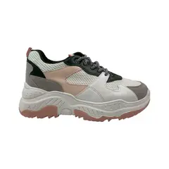 HERIEL - Zapatilla Blanca Plataforma Mujer