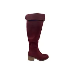 HERIEL - Bota Burdeos Gamuza Mujer