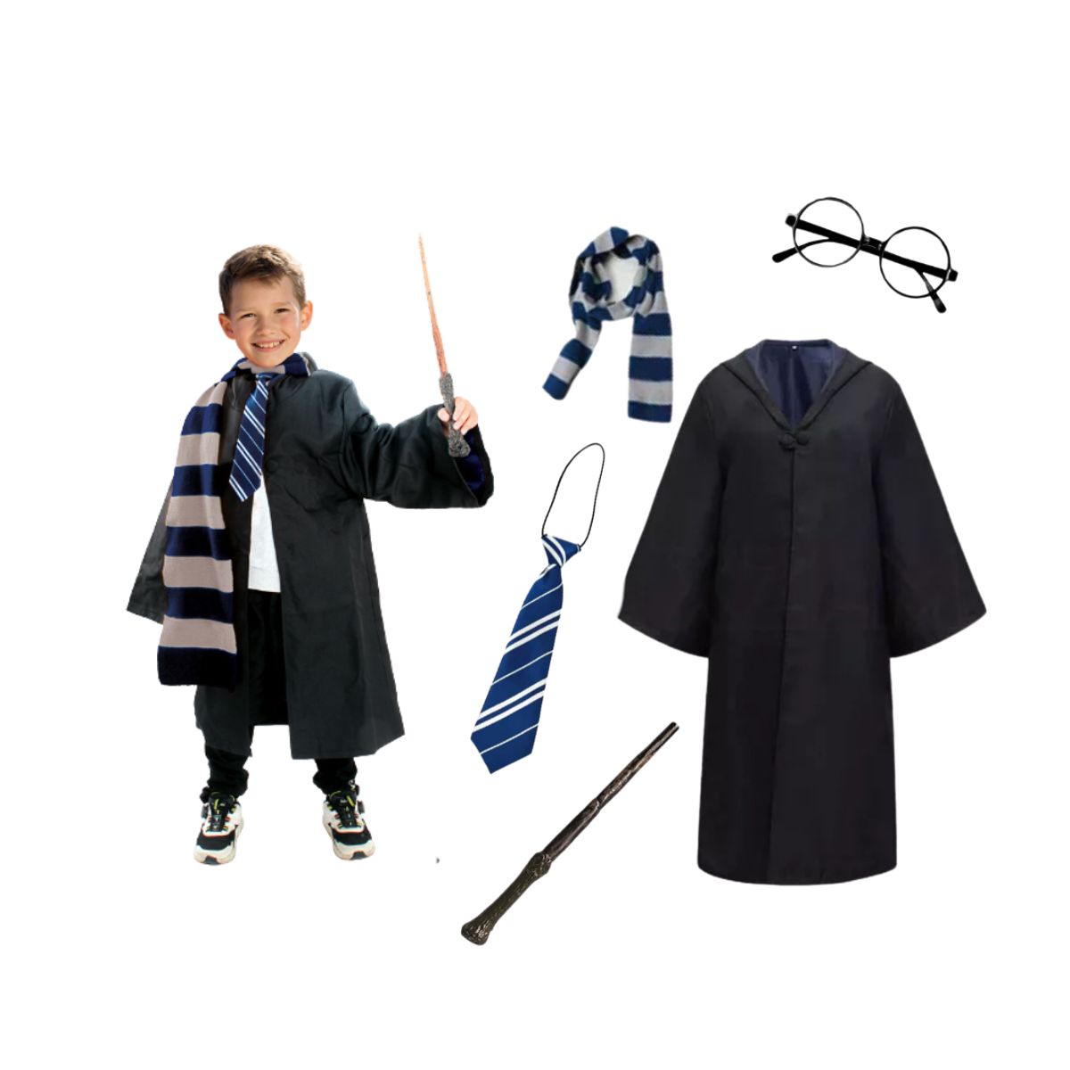 TODODISFRACESCHILE - Aprendiz de mago Disfraz Cosplay Niños