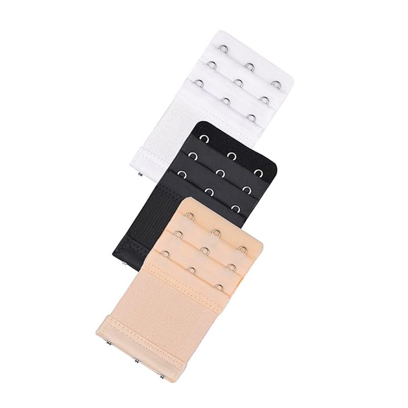 GENERICO - Pack X3 Extensores Para Brassier Elastico Sosten 3 Broches