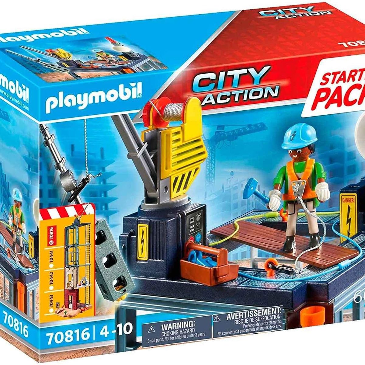PLAYMOBIL - PLAYMOBIL STARTER PACK CONSTRUCTION SITE PM70816