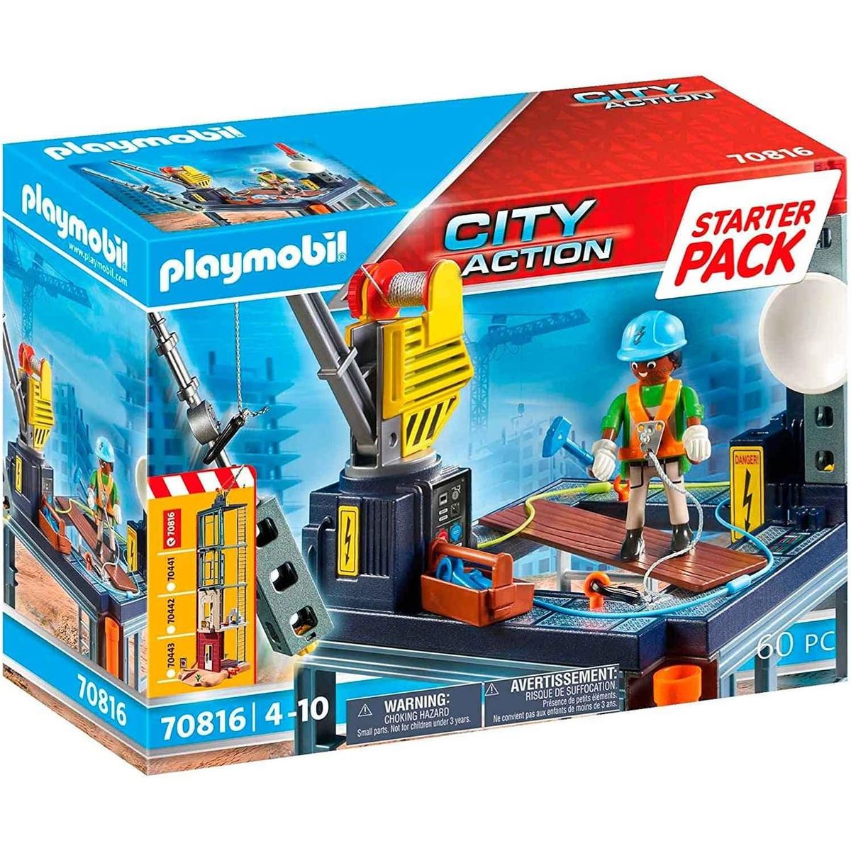 PLAYMOBIL - PLAYMOBIL STARTER PACK CONSTRUCTION SITE PM70816