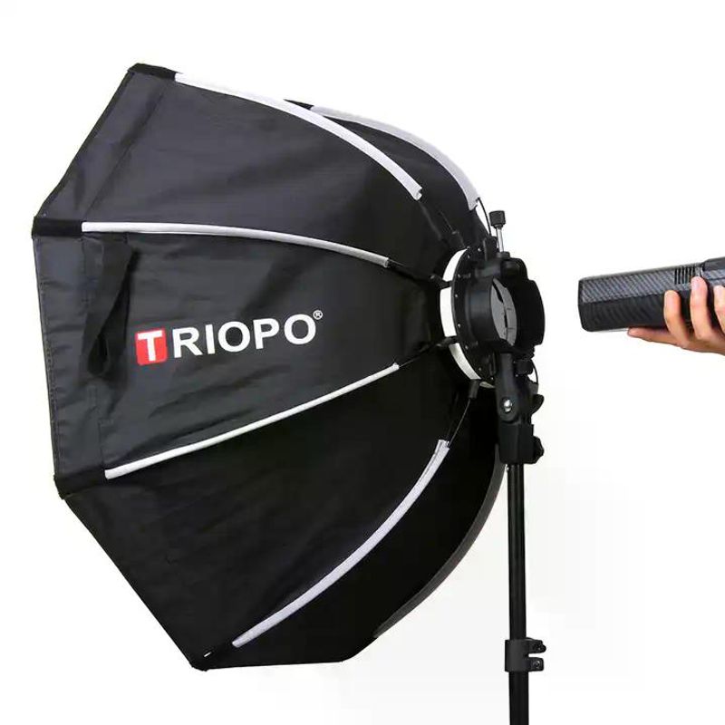 GENERICO - Triopo KX-90 Softbox Octogonal Para Speedlight Con Soporte Para Trípode 90cm