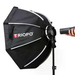 GENERICO - Triopo KX-90 Softbox Octogonal Para Speedlight Con Soporte Para Trípode 90cm