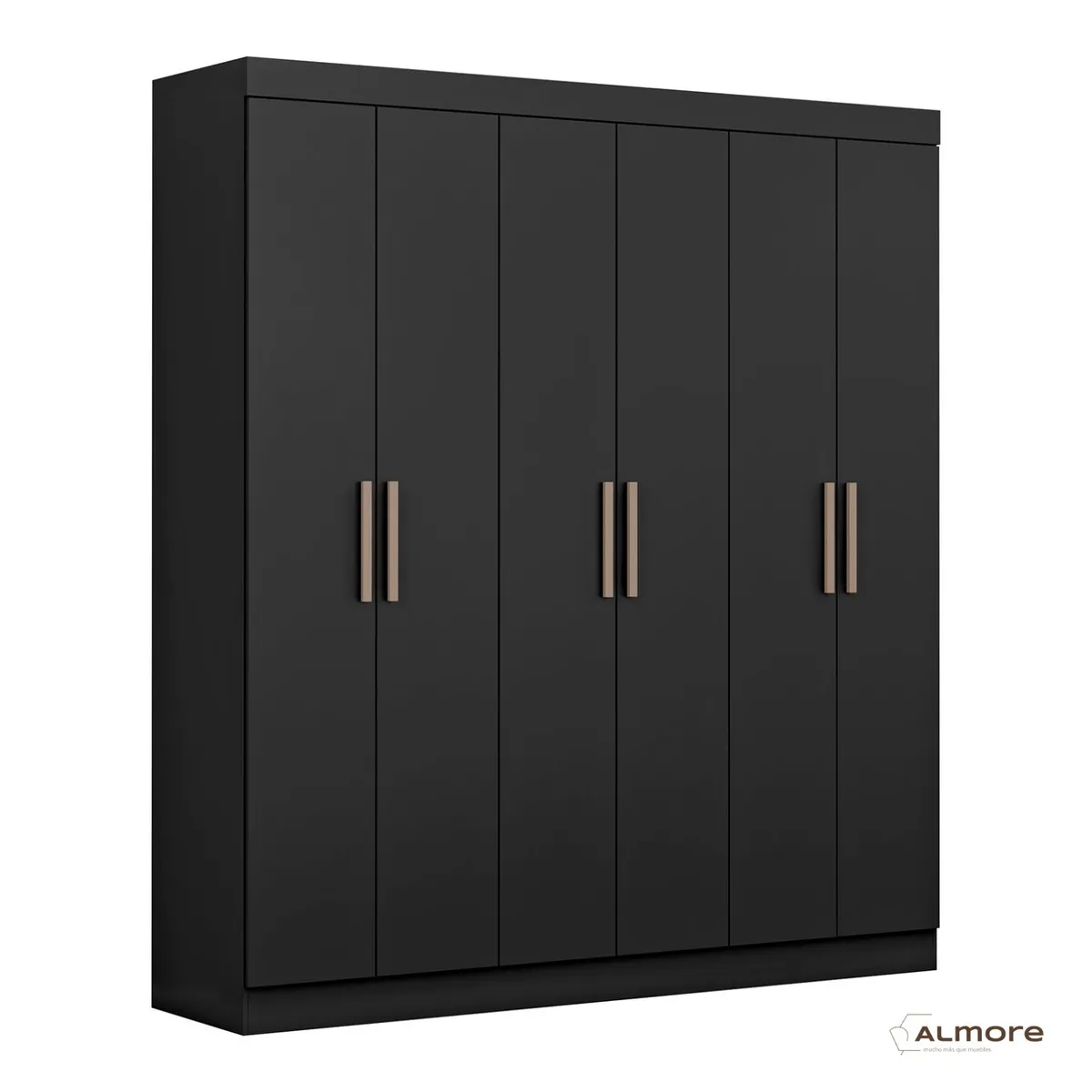 ALMORE - Closet Atlanta 6 Ptas Negro