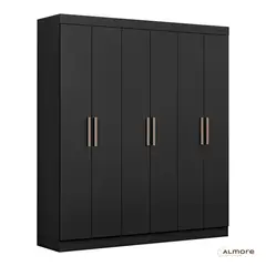 ALMORE - Closet Atlanta 6 Ptas Negro