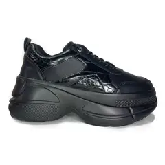 POZATINI - ZAPATILLA PLATAFORMA NEGRA LULA